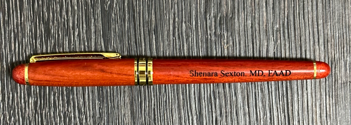 Rosewood Rollerball personalized pen
